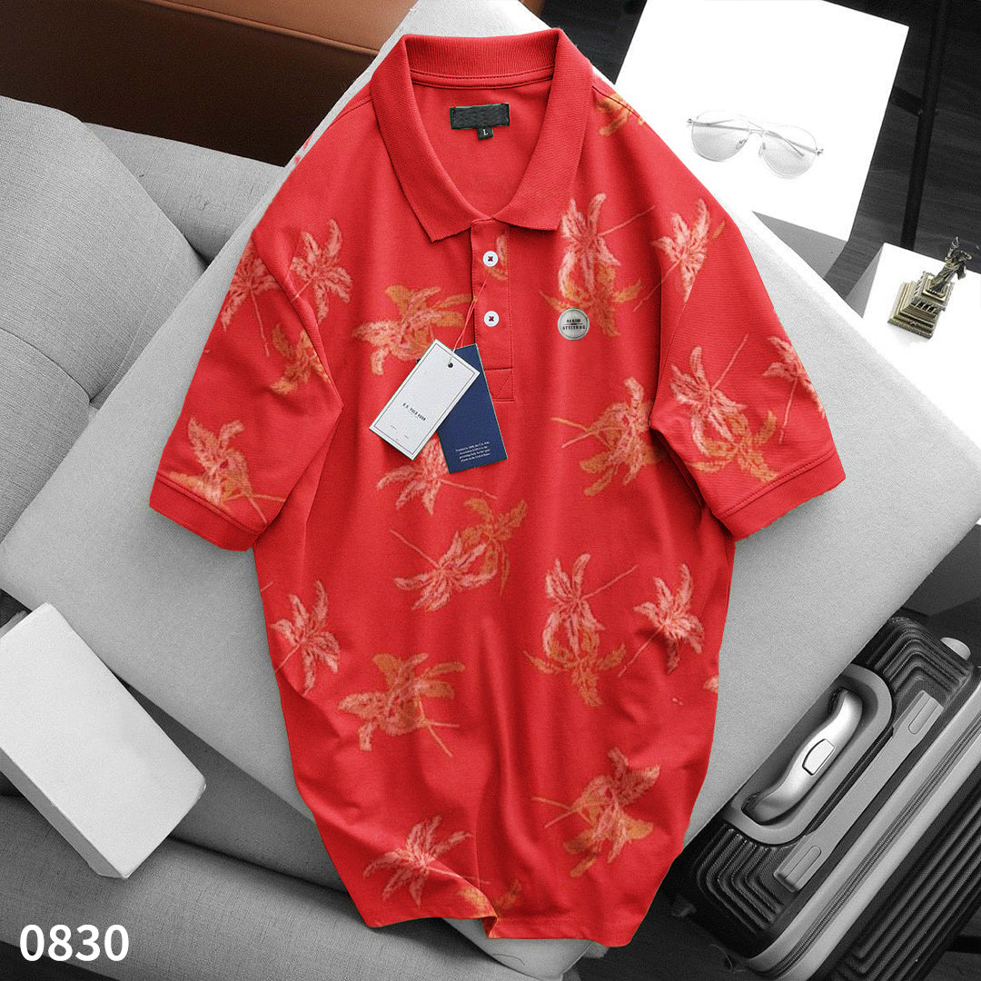 Men's Floral Polo Shirt - 50% Off