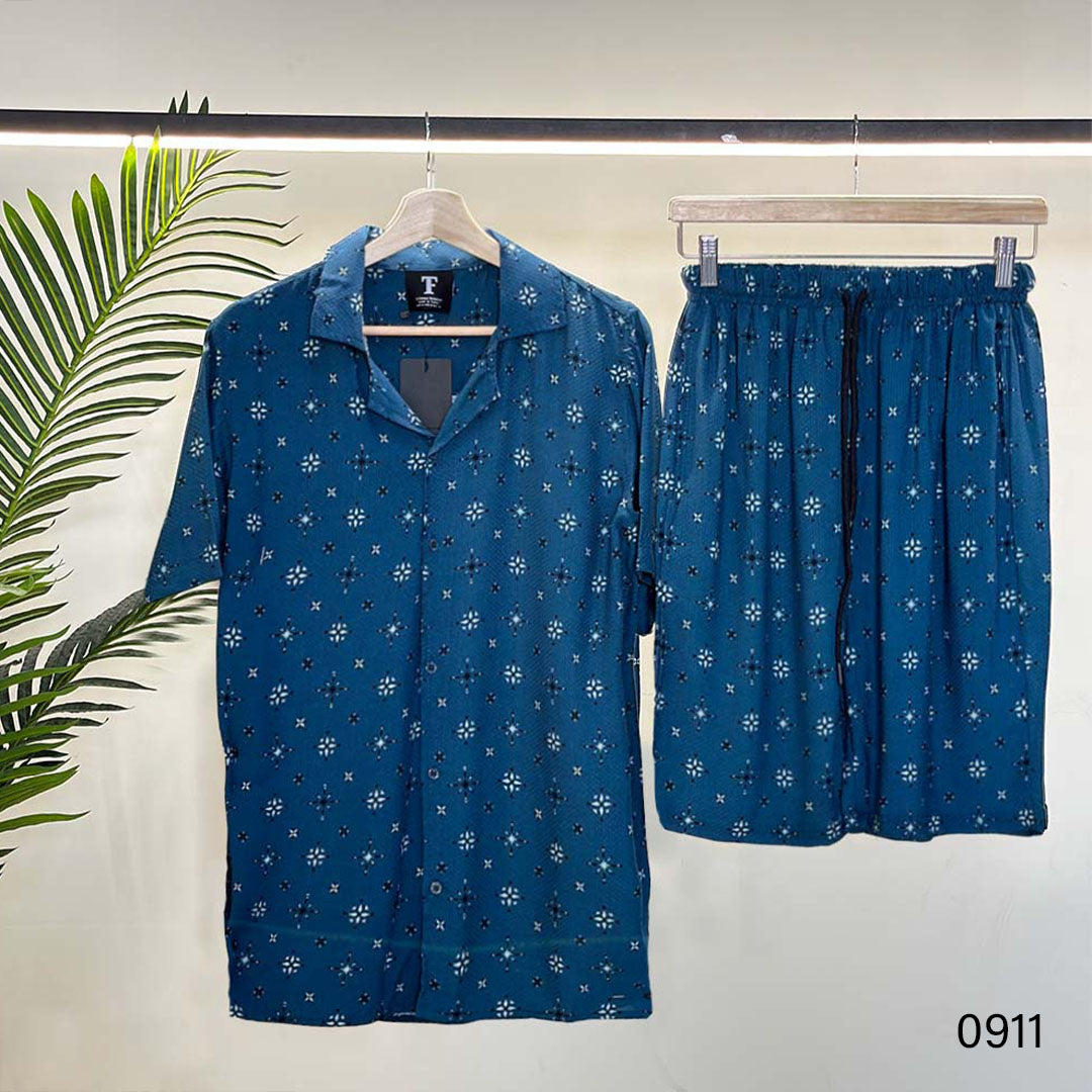 Blue Poplin Huawei Set - 0911