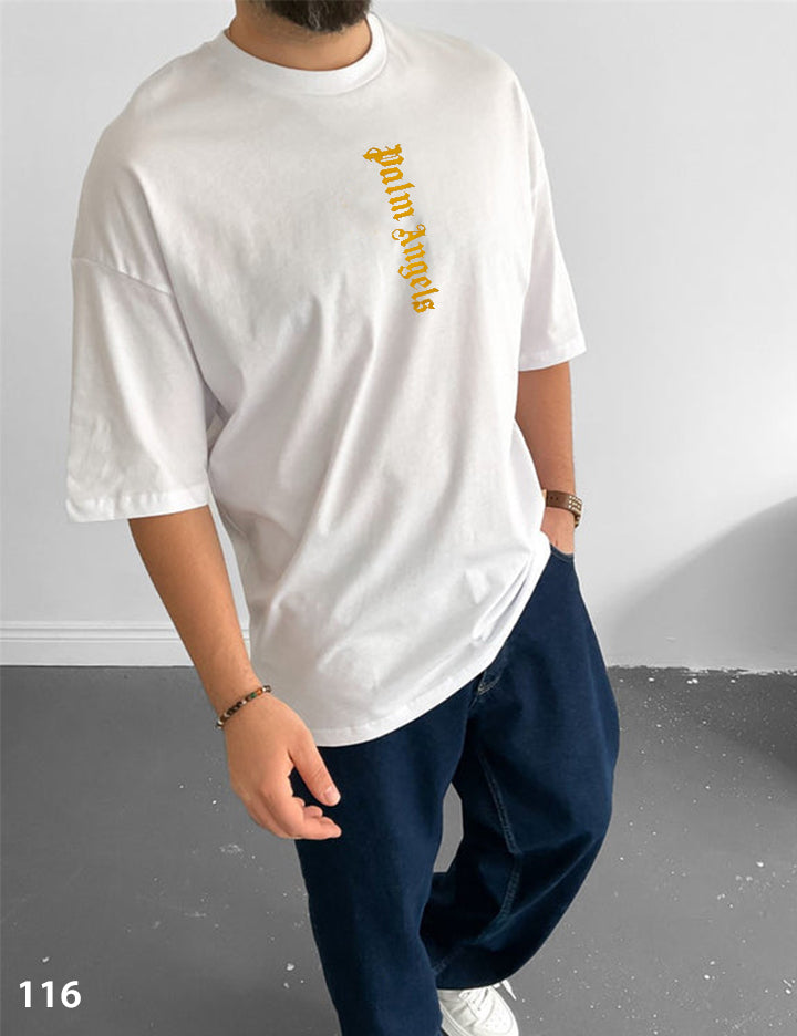 Palm Black T-Shirt Oversize - 40% Off