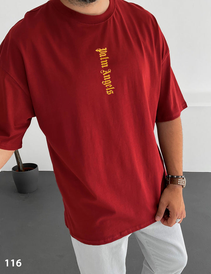 Palm Black T-Shirt Oversize - 40% Off