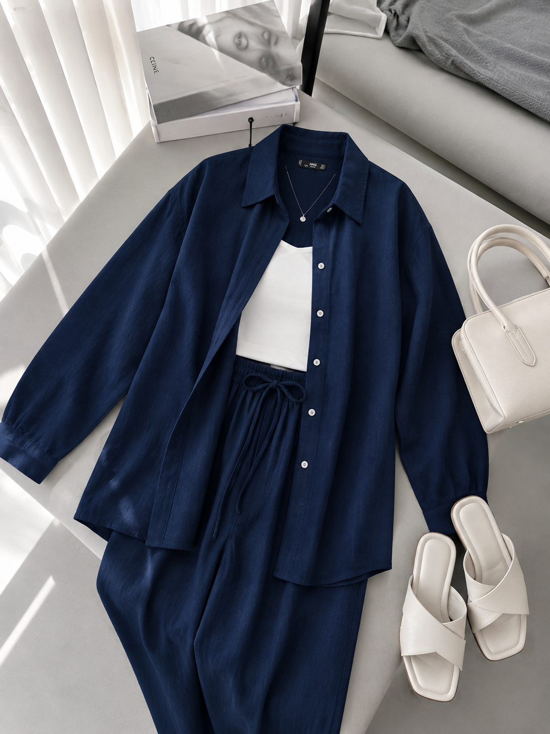 Women Noir Ease Co-ord Set - Summer Arrival