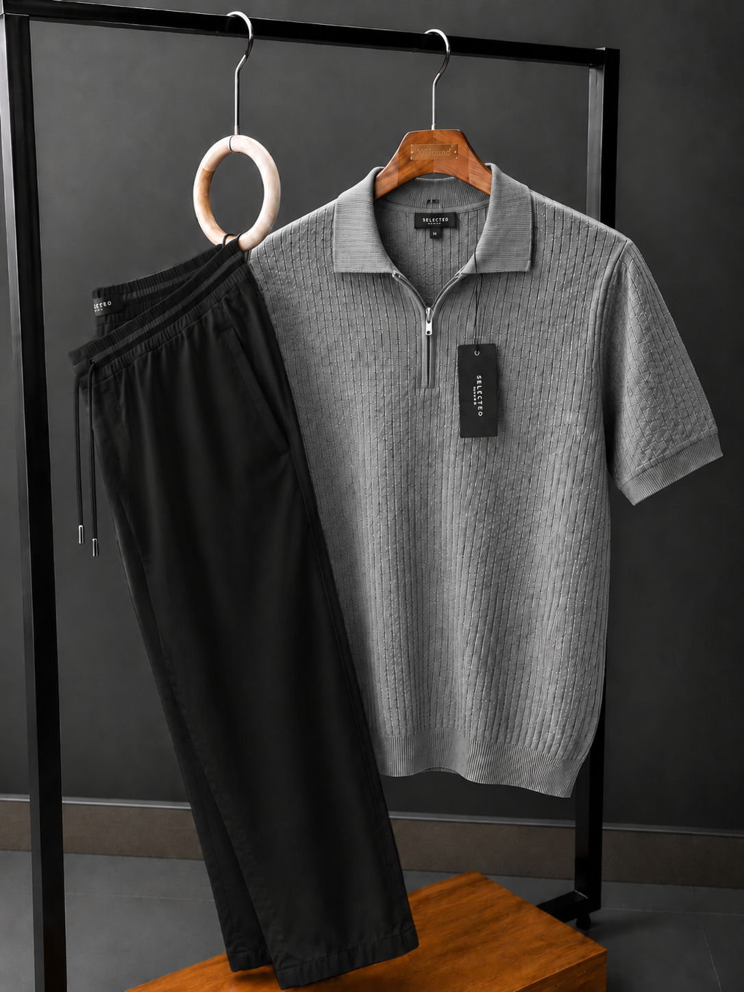 Men Knitted Polo Set - New Arrival