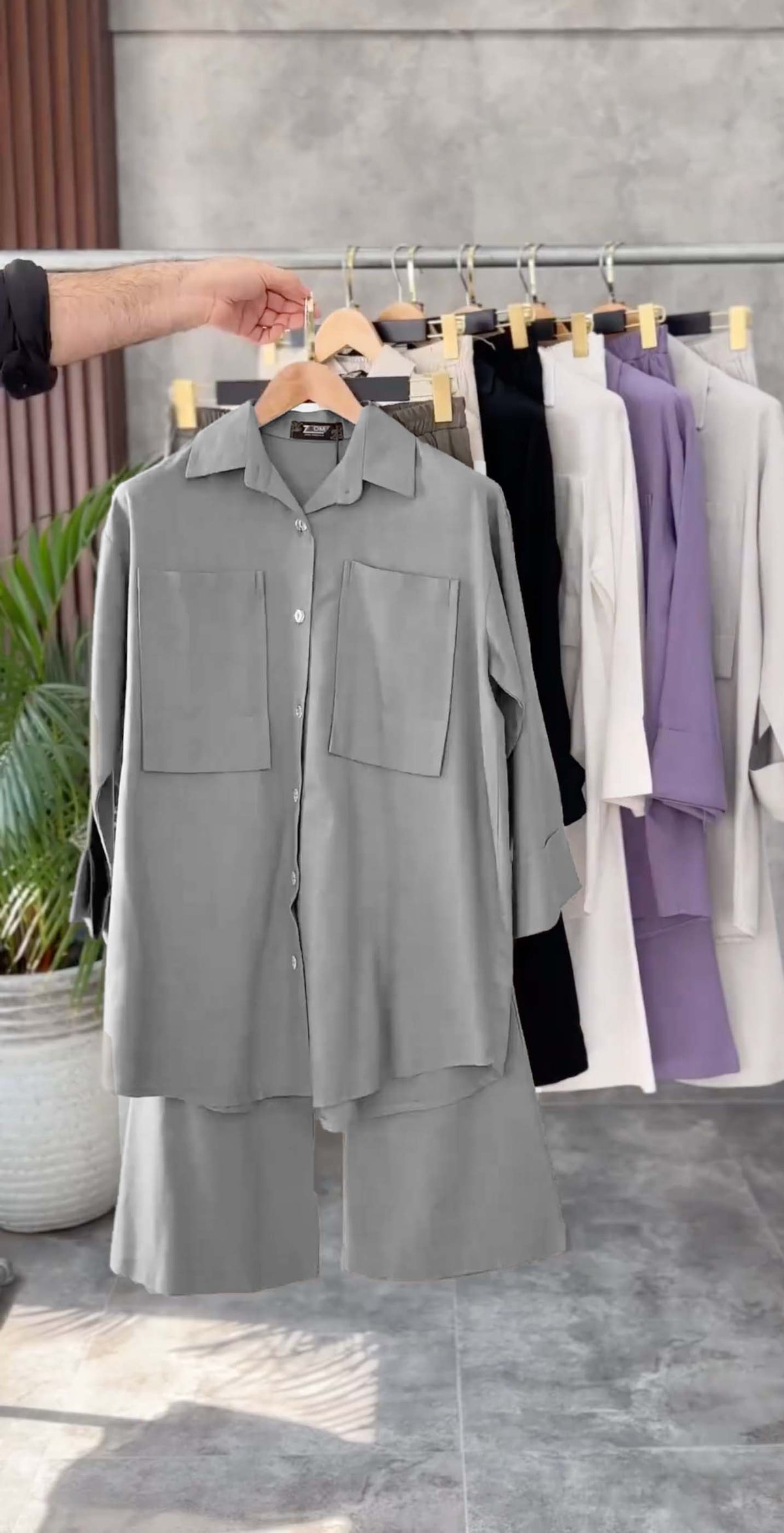 Front Pock Long Shirt & Trouser - 50 % OFF