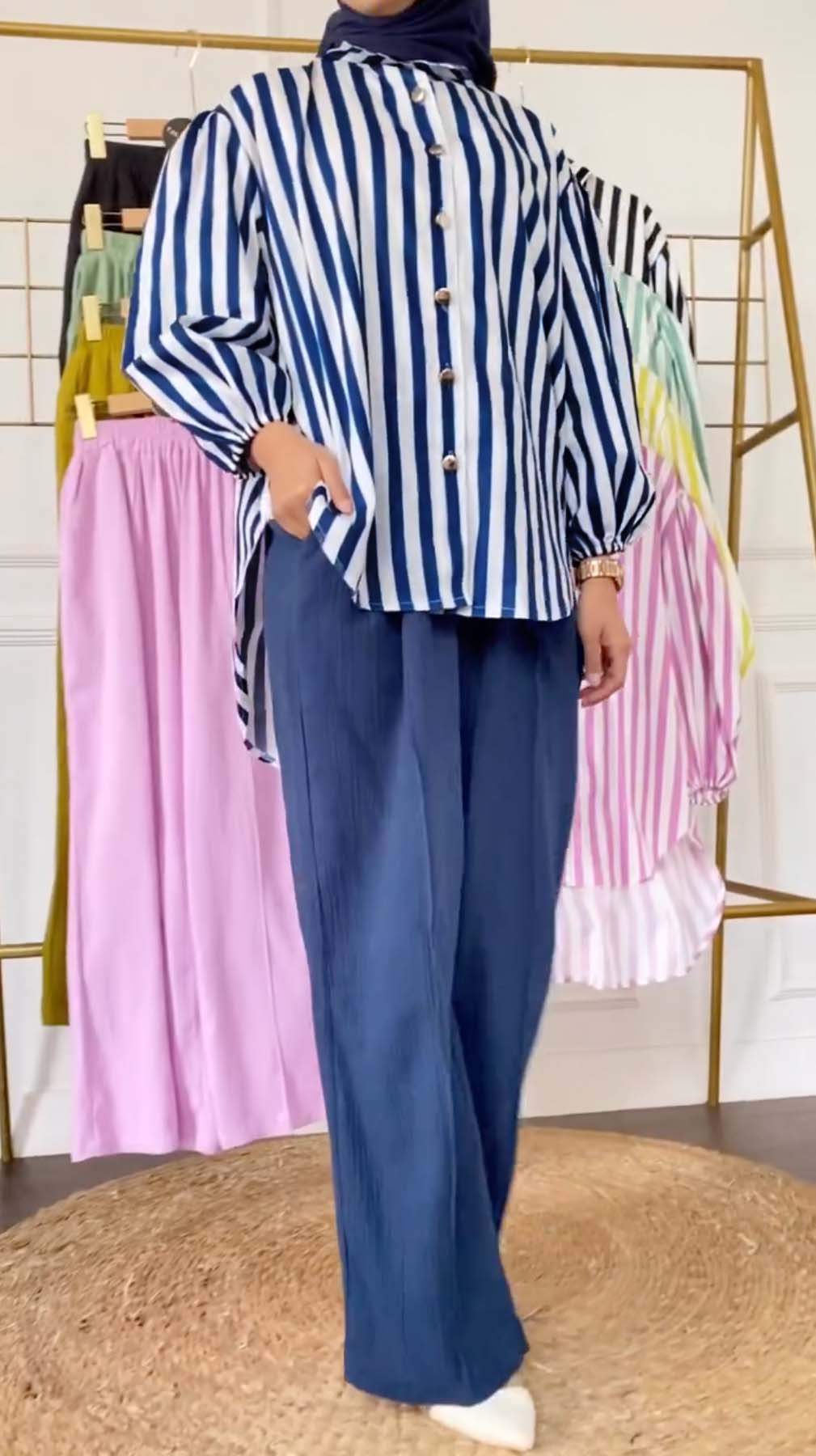 Women Stripe Co-ord Set - 60% Off