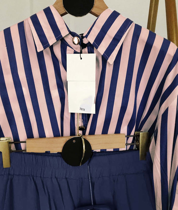 Women Stripe Co-ord Set