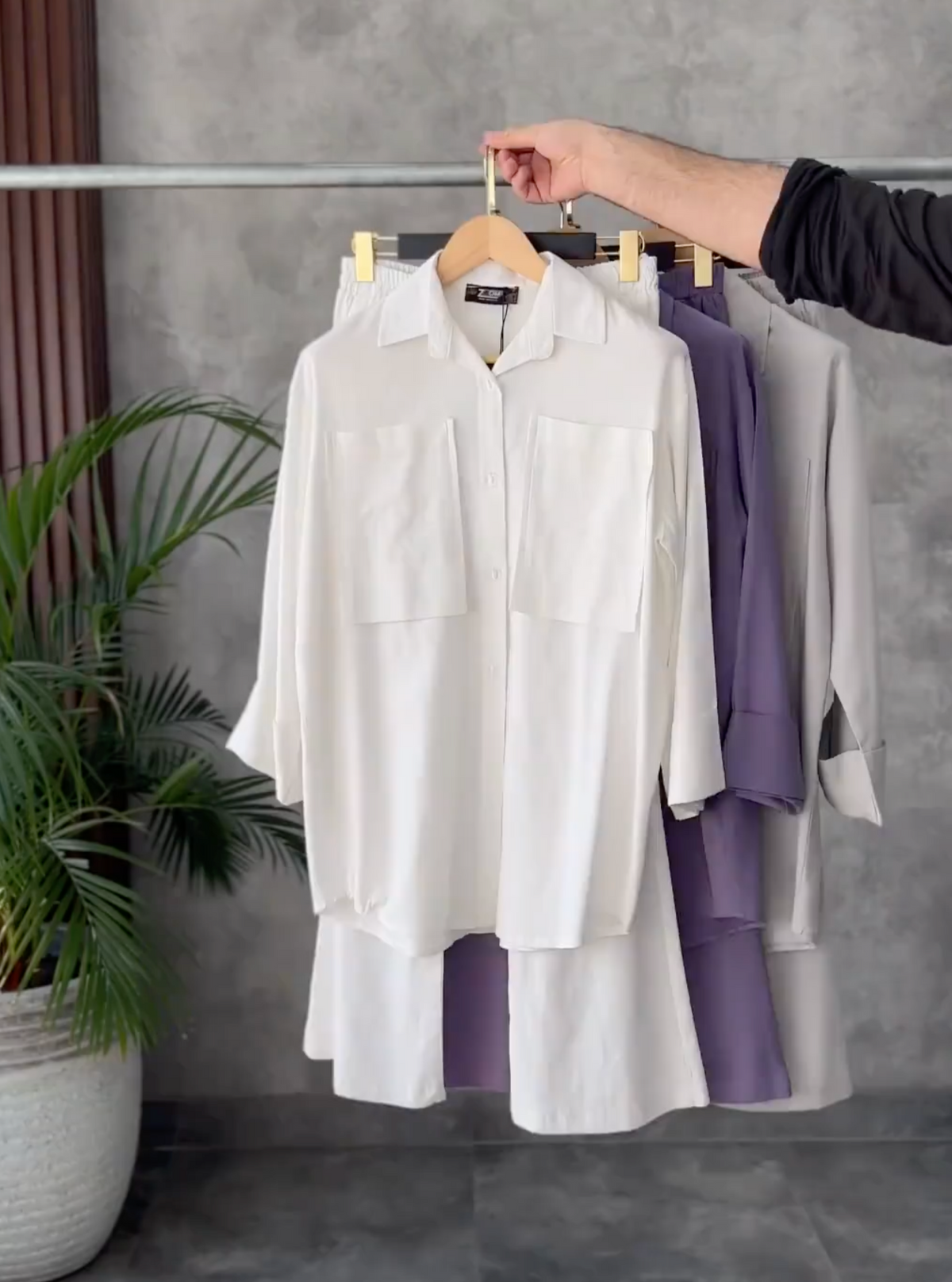 Front Pock Long Shirt & Trouser - 50 % OFF