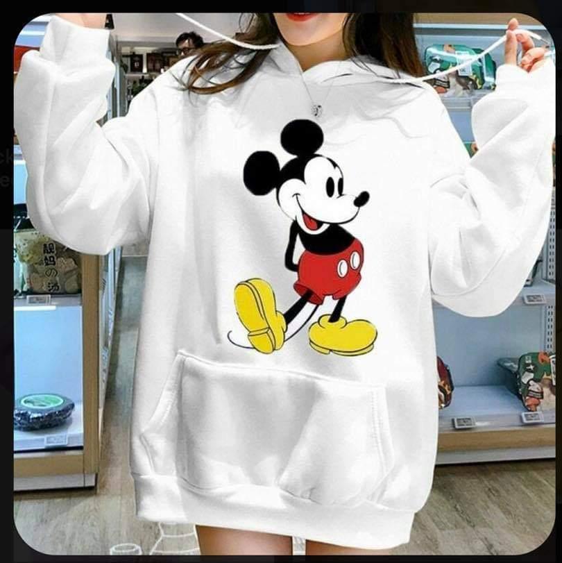 Mickey Hoodie White - 40% Off