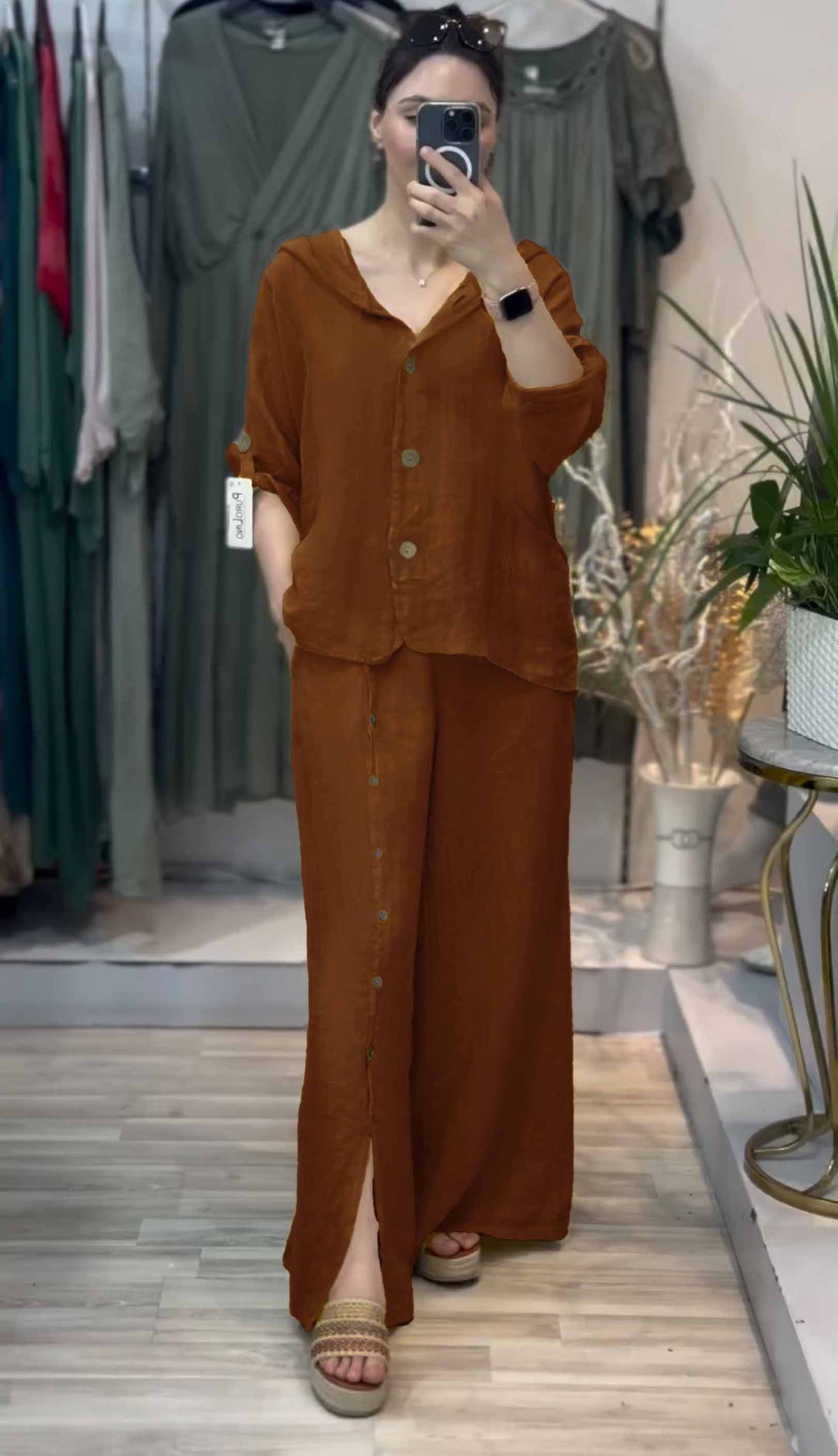 Western Cut Palazzo Co-ord Set - 40% Off