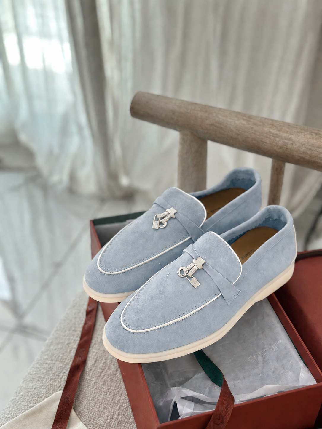 Old Money Suede Lady Loafers