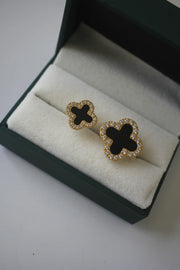 Midnight Clover Ring