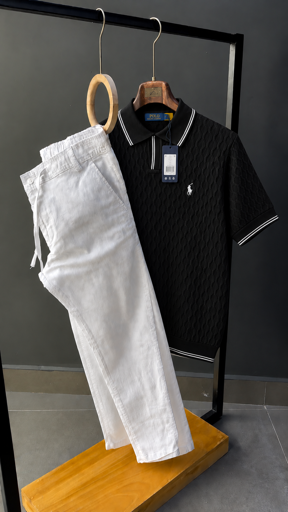 Men Knitted Polo Set - New Arrival