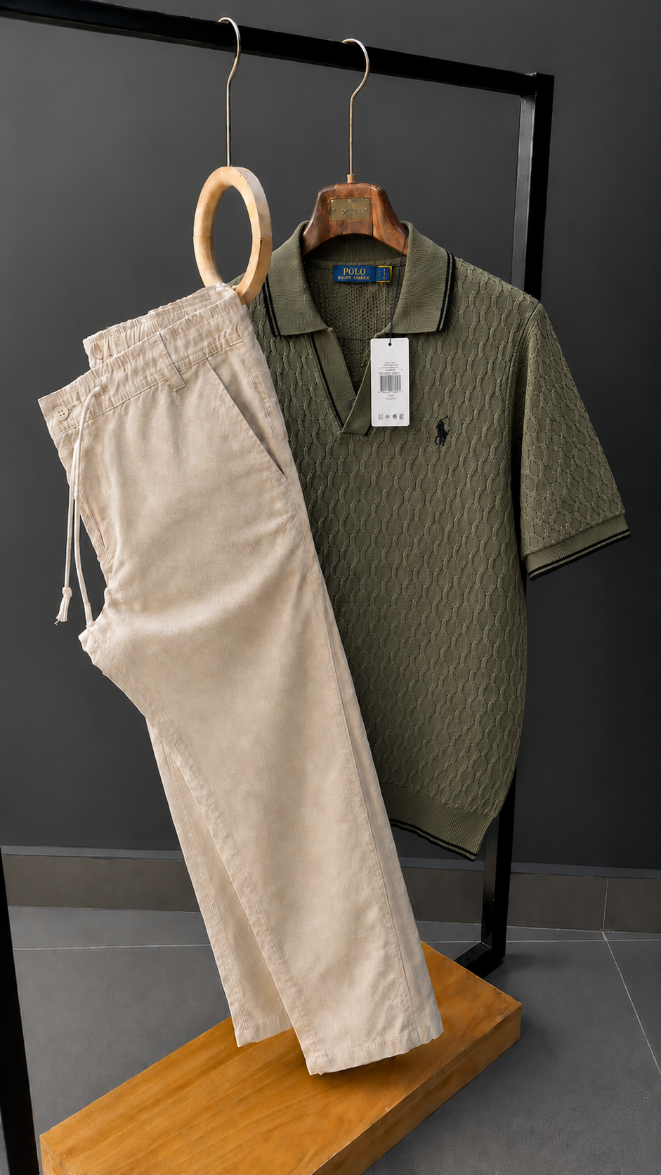 Men Knitted Polo Set - New Arrival