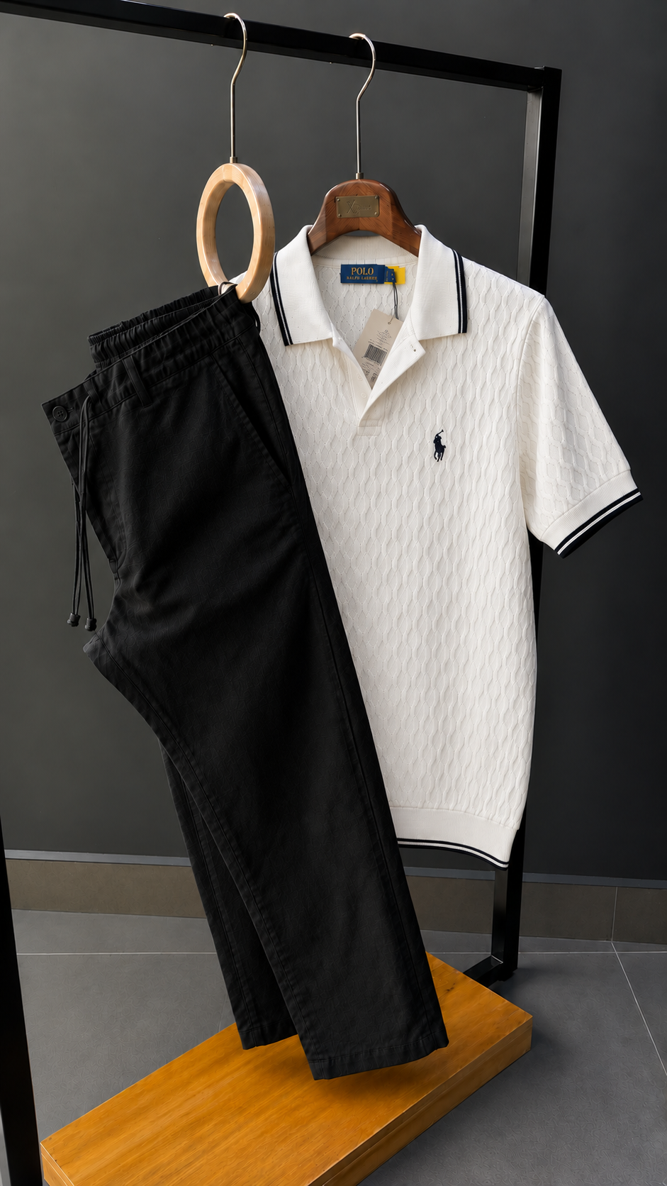 Men Knitted Polo Set - New Arrival