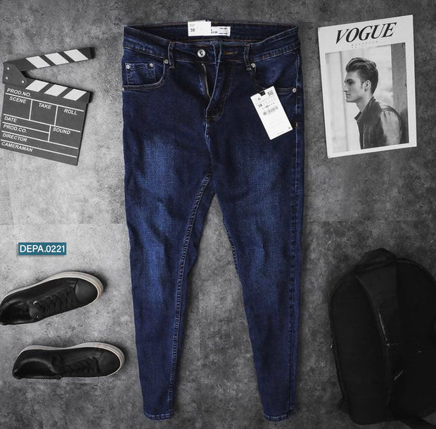 Dark Blue Faded Jeans - 0221