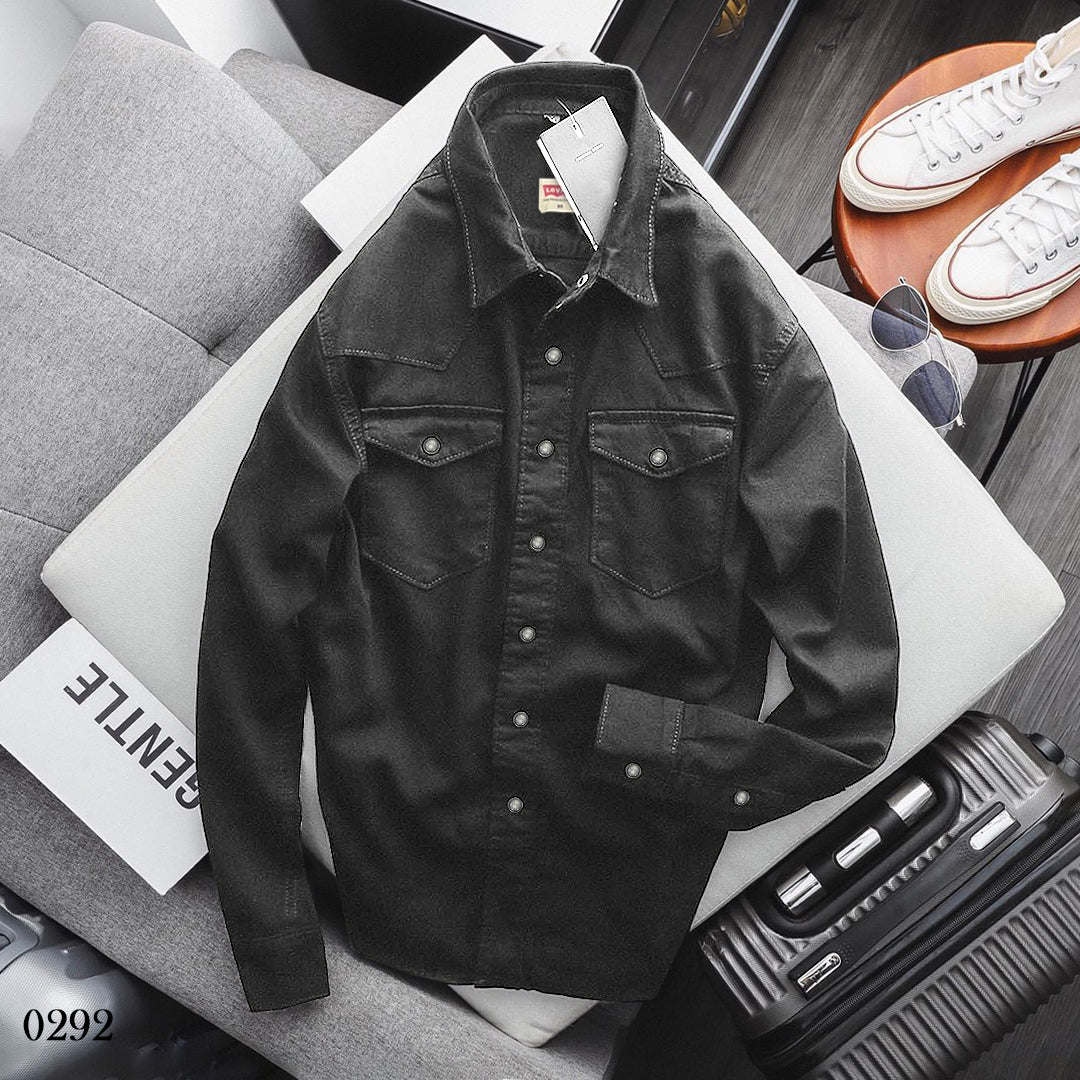 Denim Shirt - Grey
