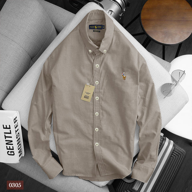 Slim Fit Shirt - Mud Grey