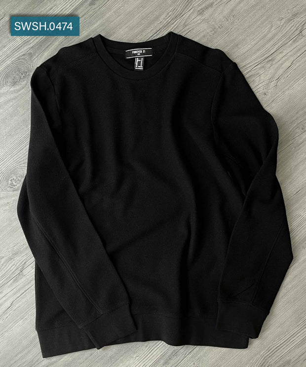 Wool & Cotton Basic Sweatshirt