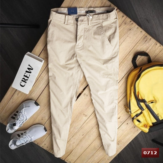 Slim Fit Chino Pants Beige - 0712