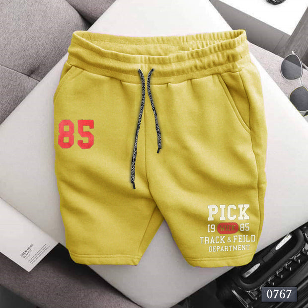 Yellow Casual Shorts -0767