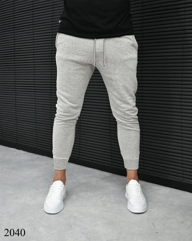 Heather Grey Slim Fit Jogger Pant