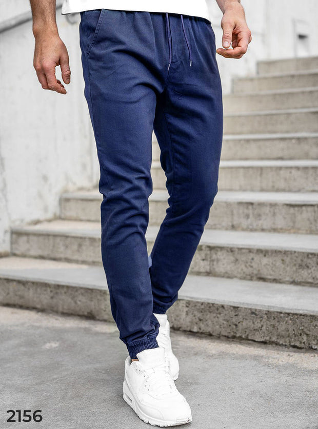 Cotton Jogger Pant - Blue