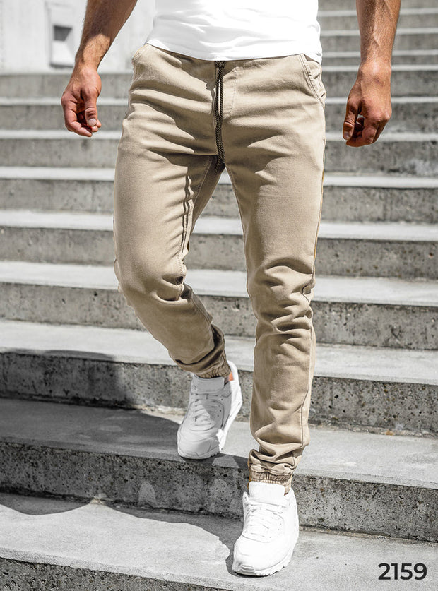 Cotton Jogger Pant - Beige