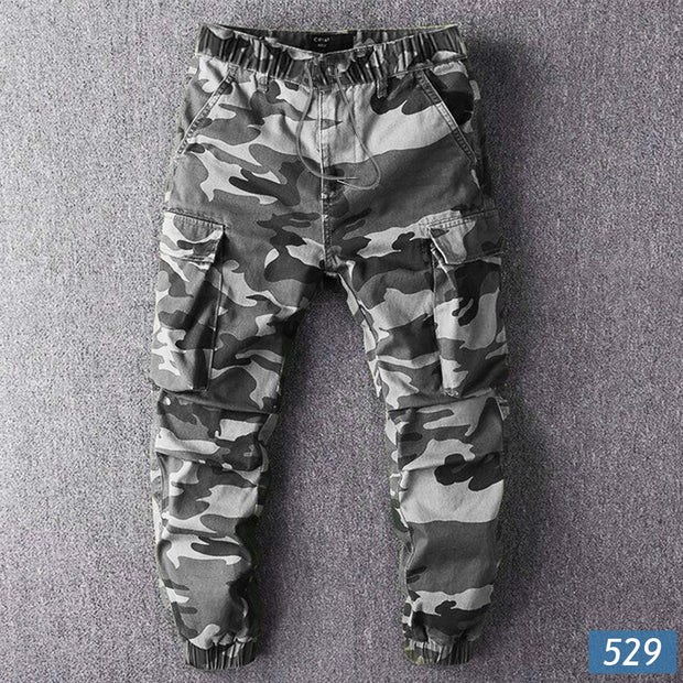 Cargo Pants - Grey Camouflage