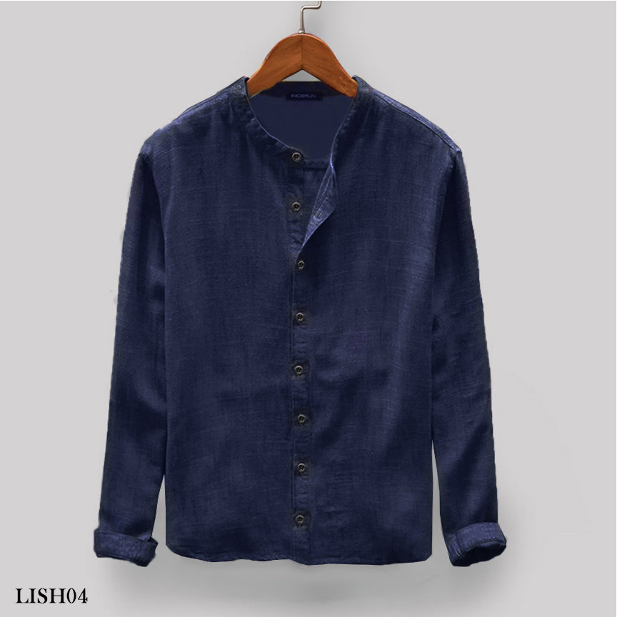 Linen Shirts - Dark Blue (LISH04)