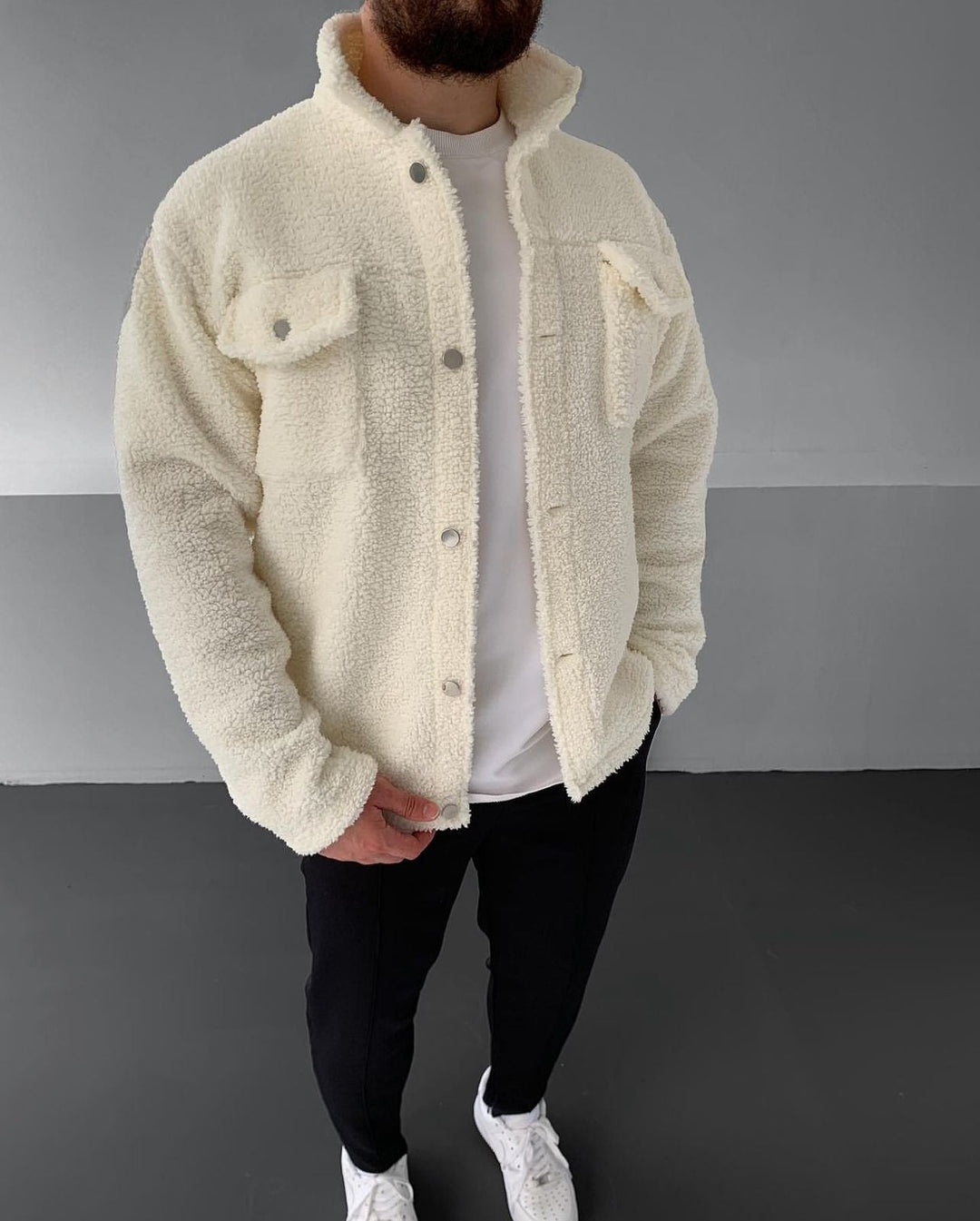 Minimal Teddy Jacket - 40% Off