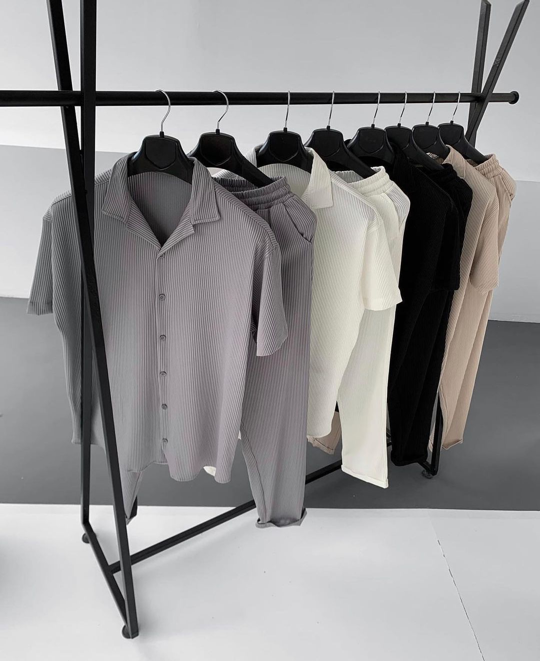 British Collar Pleated Men's Set - 30% Off
