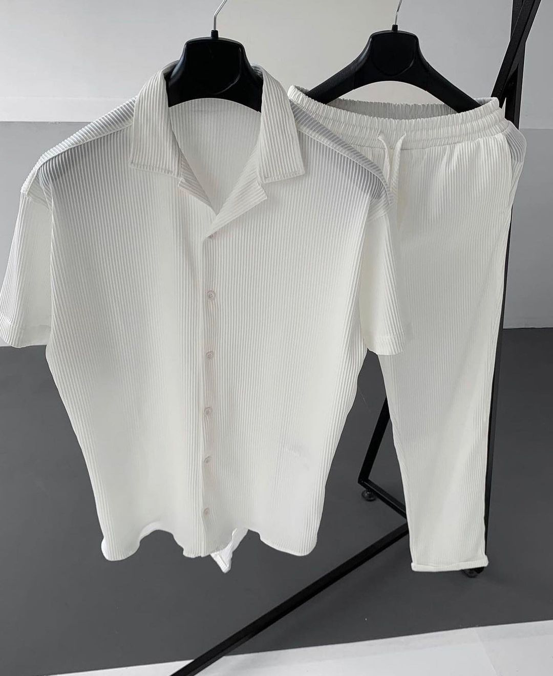 British Collar Pleated Men's Set - 30% Off