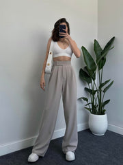 Velcro Closure Palazzo Trousers