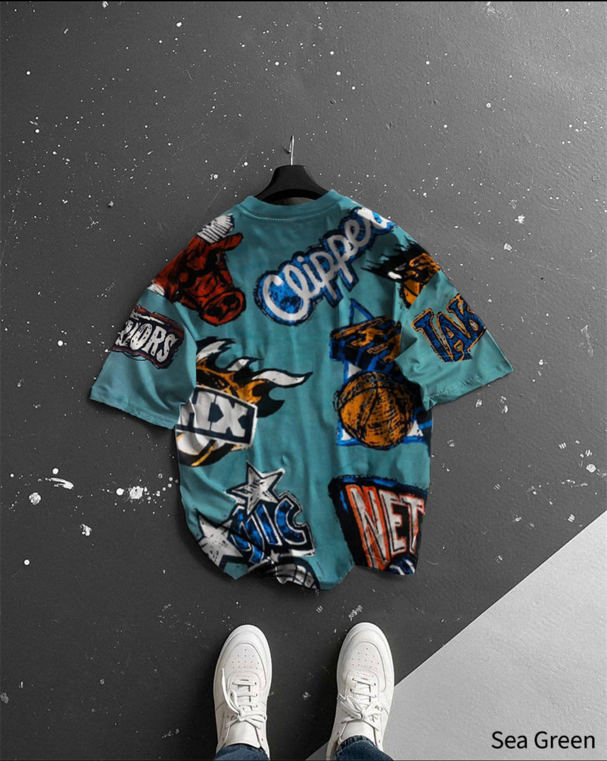 Oversize Clipper Printed T-Shirt - 40% Off