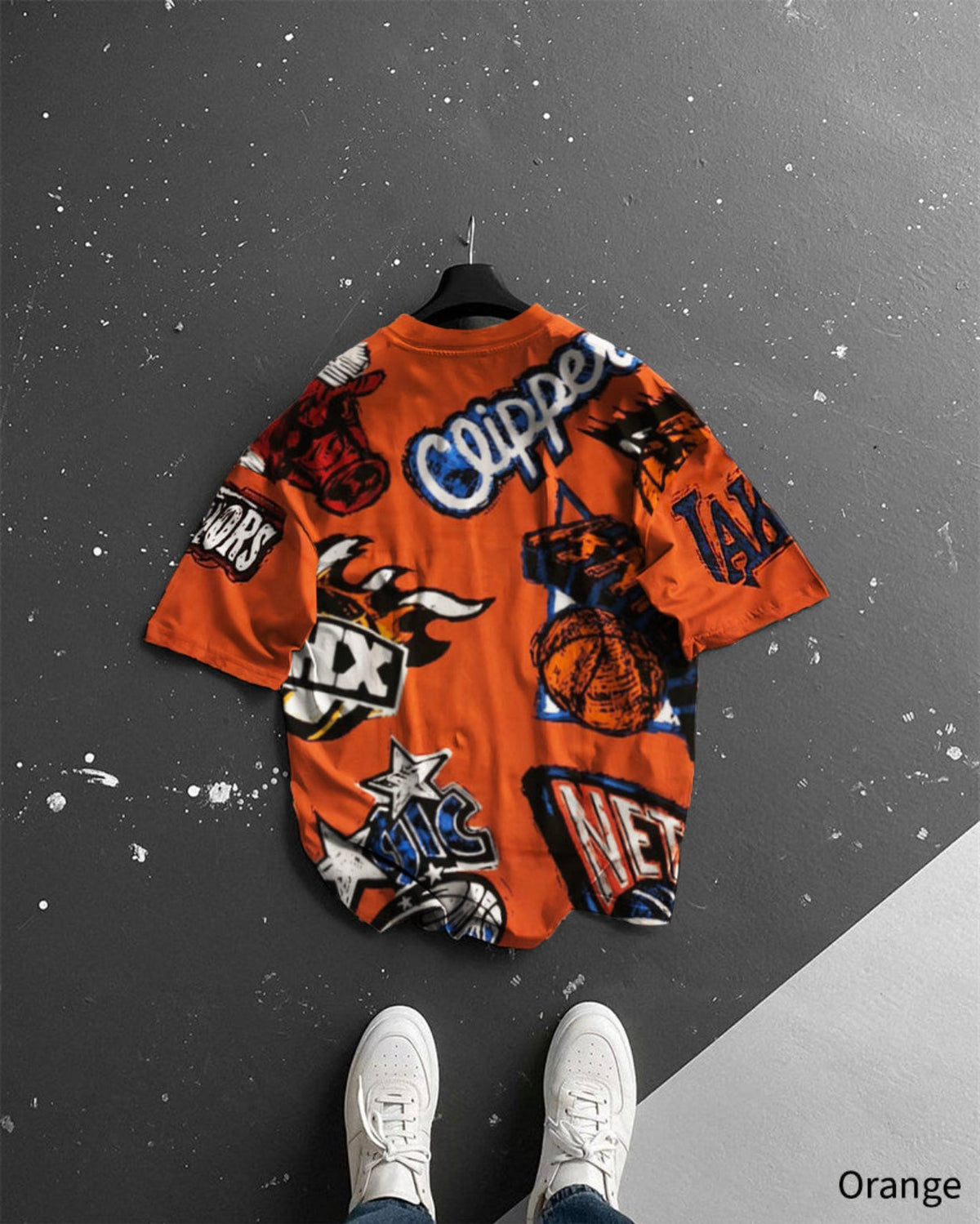 Oversize Clipper Printed T-Shirt - 40% Off
