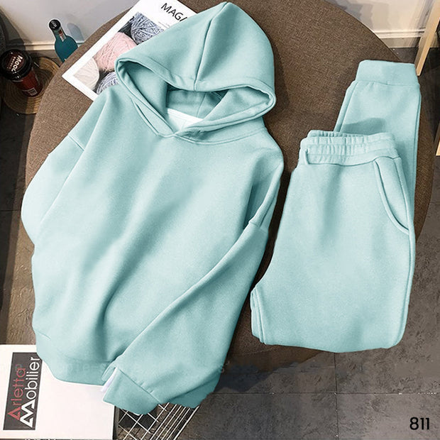 Women Hoodie Set - Baby Blue 2142