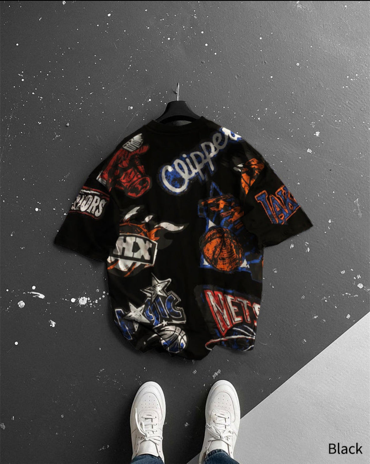 Oversize Clipper Printed T-Shirt - 40% Off