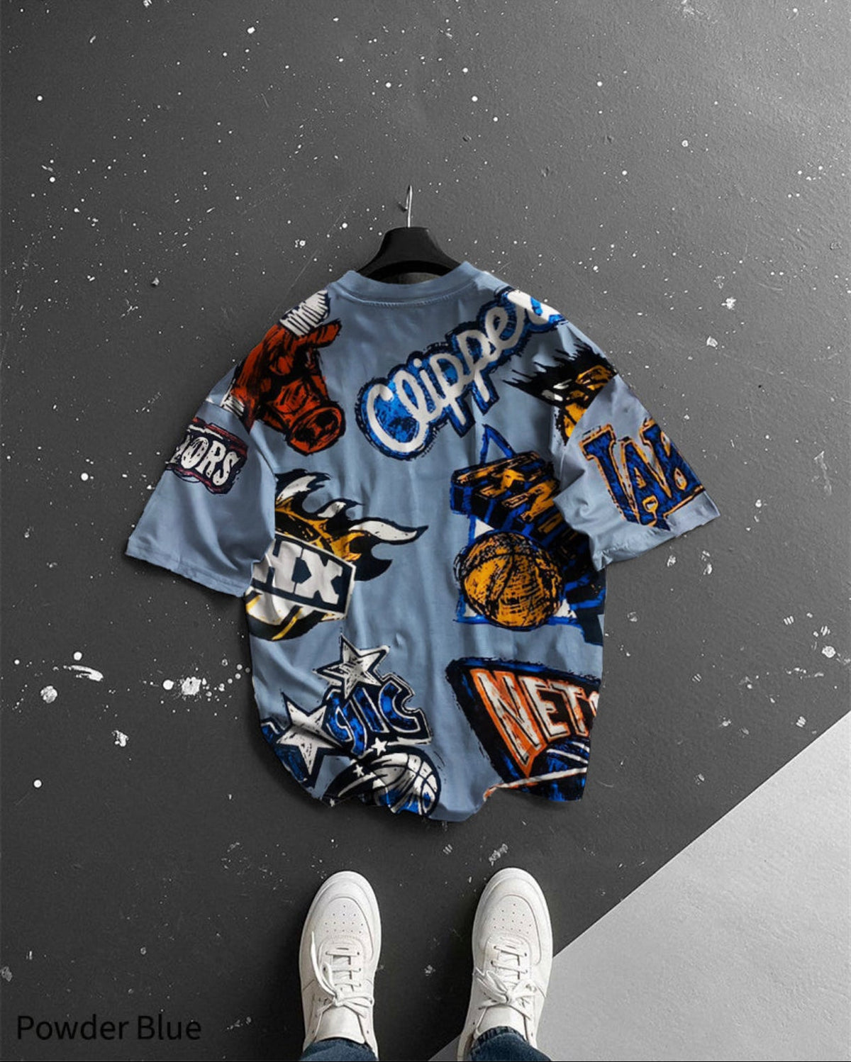 Oversize Clipper Printed T-Shirt - 40% Off