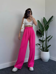 Velcro Closure Palazzo Trousers